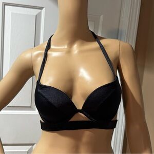 5. Victoria's Secret Black Swim The Hottie Halter